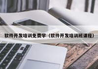 软件开发培训免费学（软件开发培训班课程）